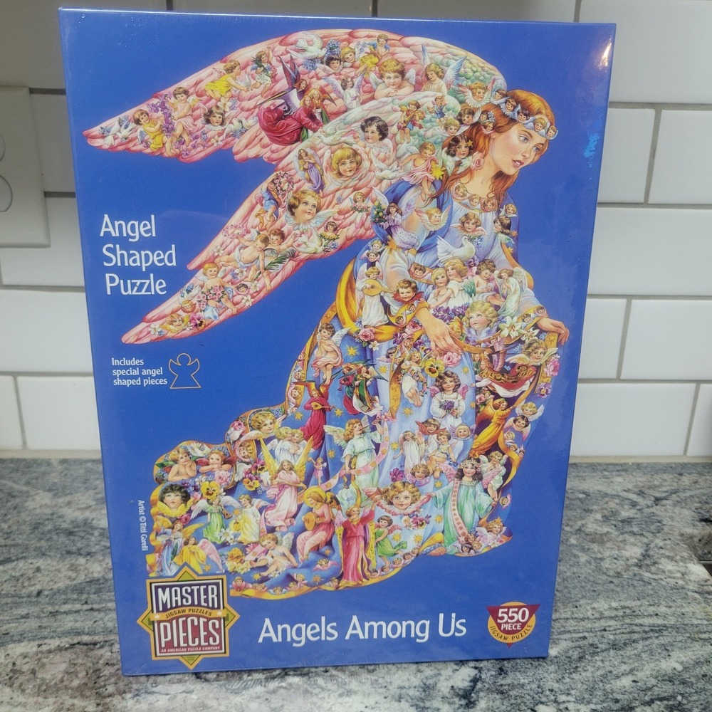 NEW Master Pieces Angels‎ Among Us 550 Piece Jigsaw Puzzle nch New Sealed